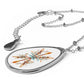 Boho Crossed Arrows Teardrop Necklace – Floral Rustic Charm | Symbolic Jewelry for Free Spirits