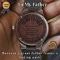 Forever Grateful – Engraved Wooden Watch | Thoughtful Gift for Dad