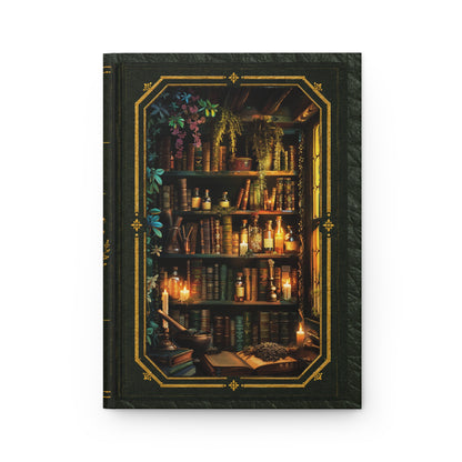 Apothecary Library Journal – Personalized Vintage-Inspired Botanical Hardcover Notebook