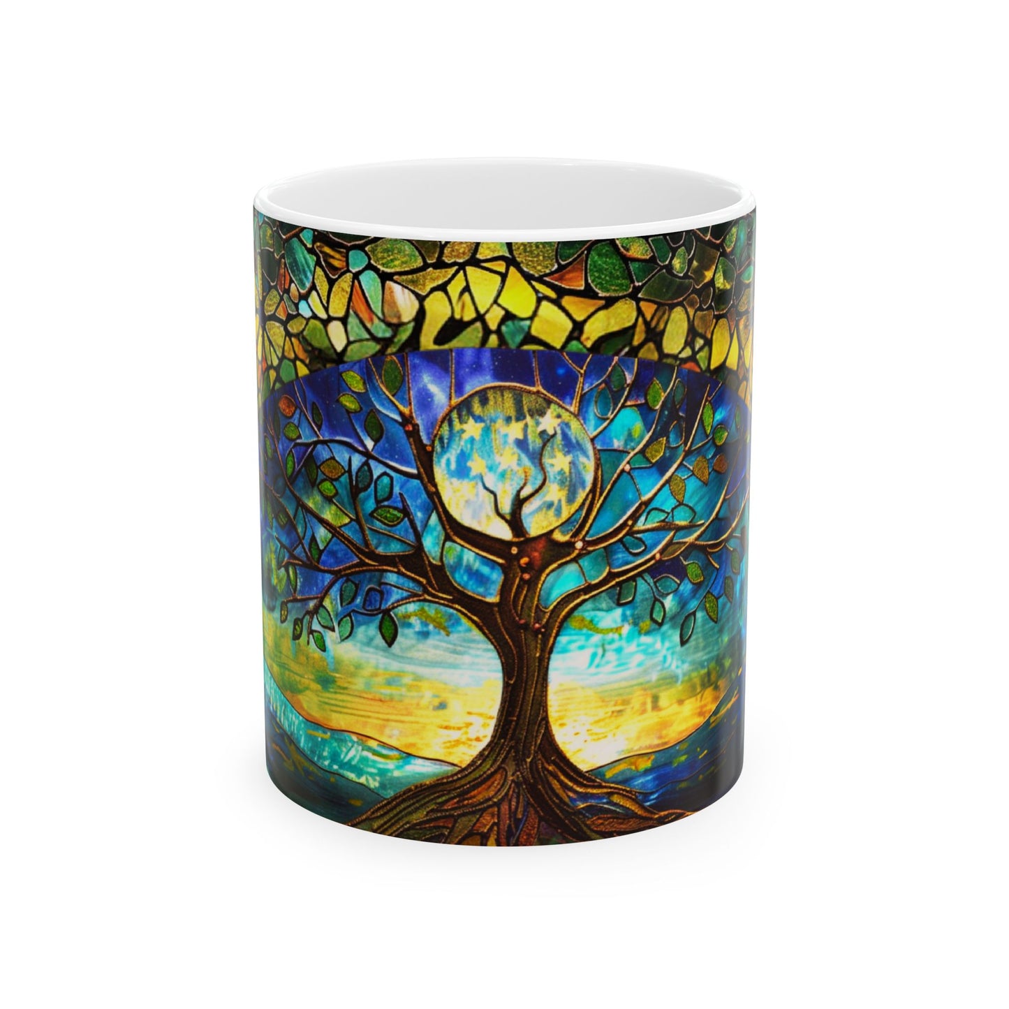 Stained Glass Look Tree of Life – Ceramic Mug