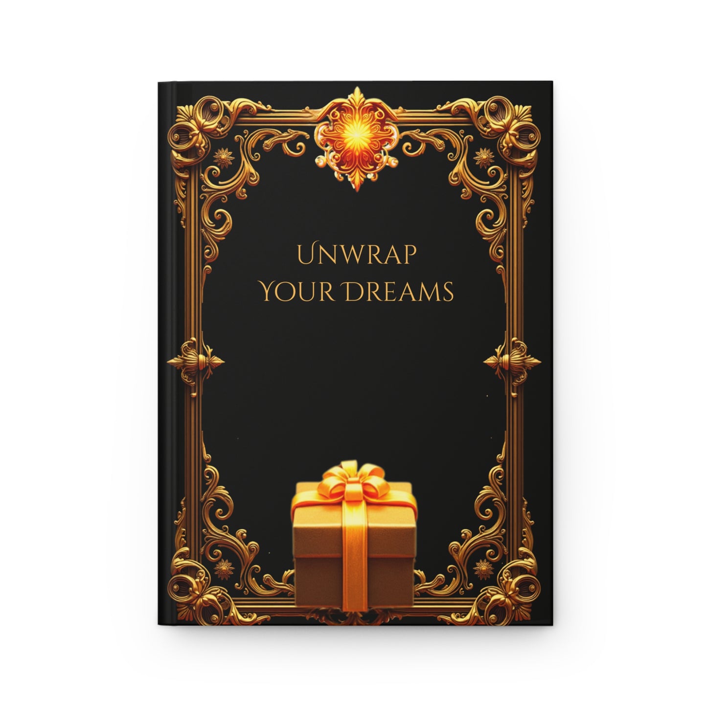 Golden Grimoire: Unwrap Your Dreams – Hardcover Journal