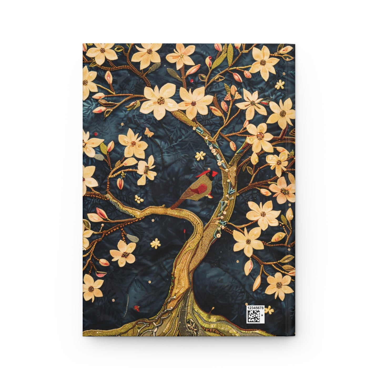 Beaded Look Cardinal – Hardcover Journal