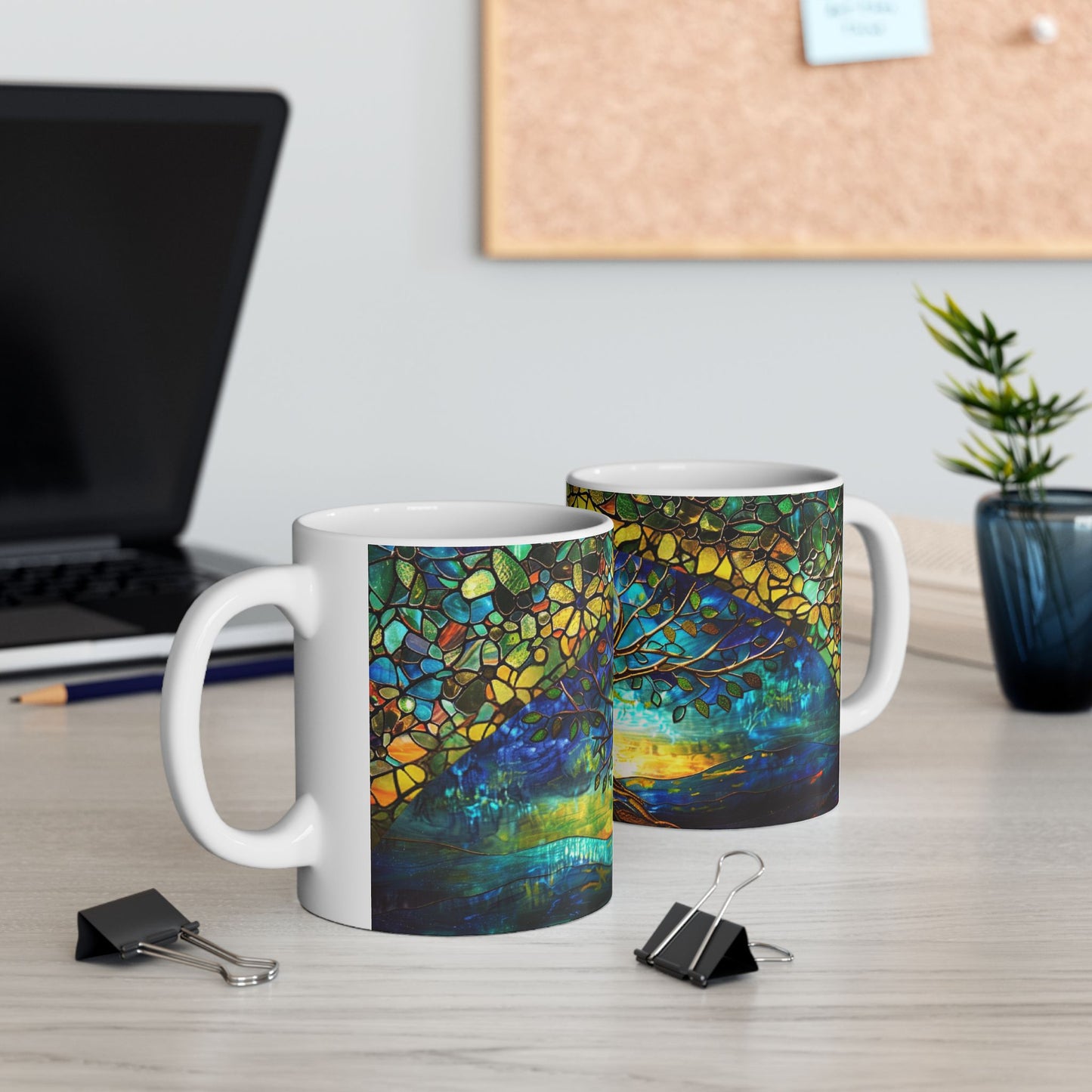 Stained Glass Look Tree of Life – Ceramic Mug