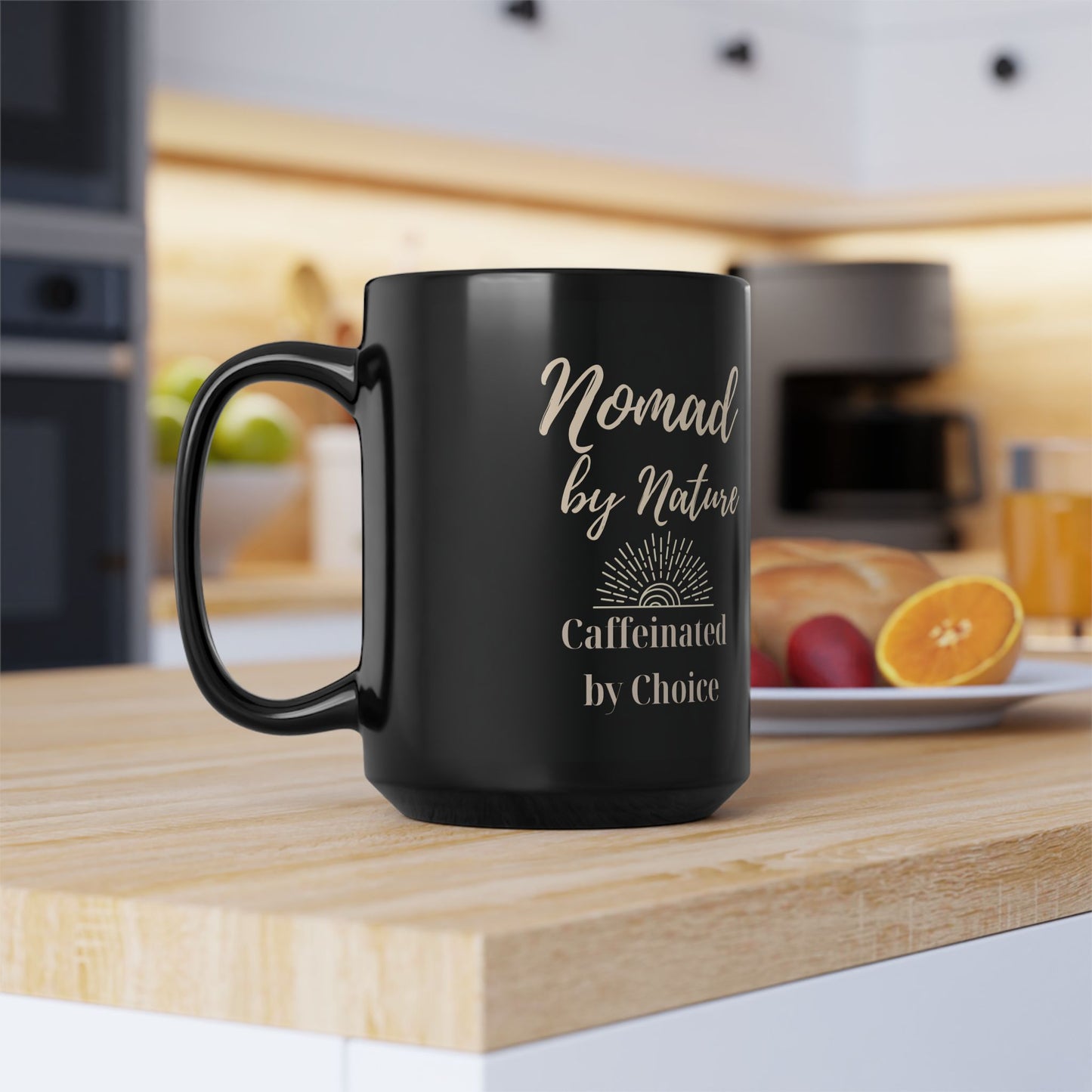Nomad by Nature, Caffeinated by Choice | Boho Coffee Mug | 11oz & 15oz