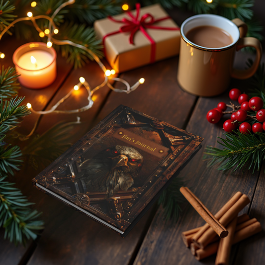 Embossed Look Raven – Hardcover Journal