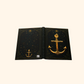 Anchor Wraparound Art, Personalized Back, Notebook, Diary, Writing Journal, Nautical Gift
