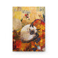 Quilted-Look Siamese Cat Journal - Cozy Autumn Nap Scene, Cat Gift