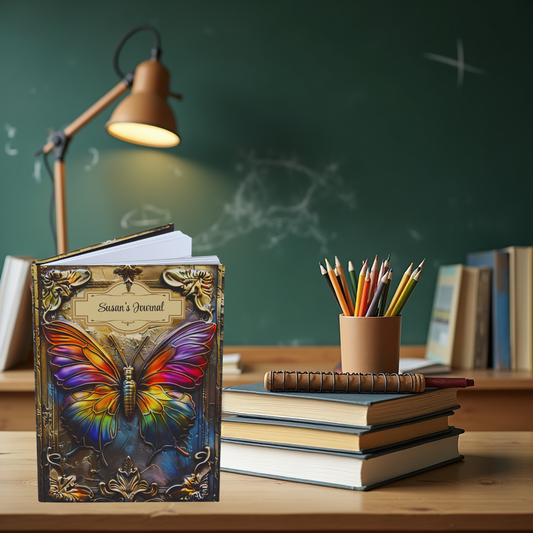 Embossed Look Butterfly – Hardcover Journal