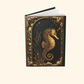 Enchanted Seahorse Journal – Ocean Fantasy Notebook, Gold Filigree Sea Journal, Personalized Hardcover Diary, Mystical Ocean Lover Gift
