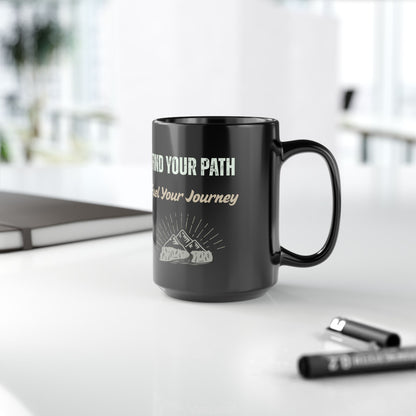 Free Spirit Coffee Mug - Find Your Path Fuel Your Journey - Boho Mountain Mug | 11oz & 15 oz