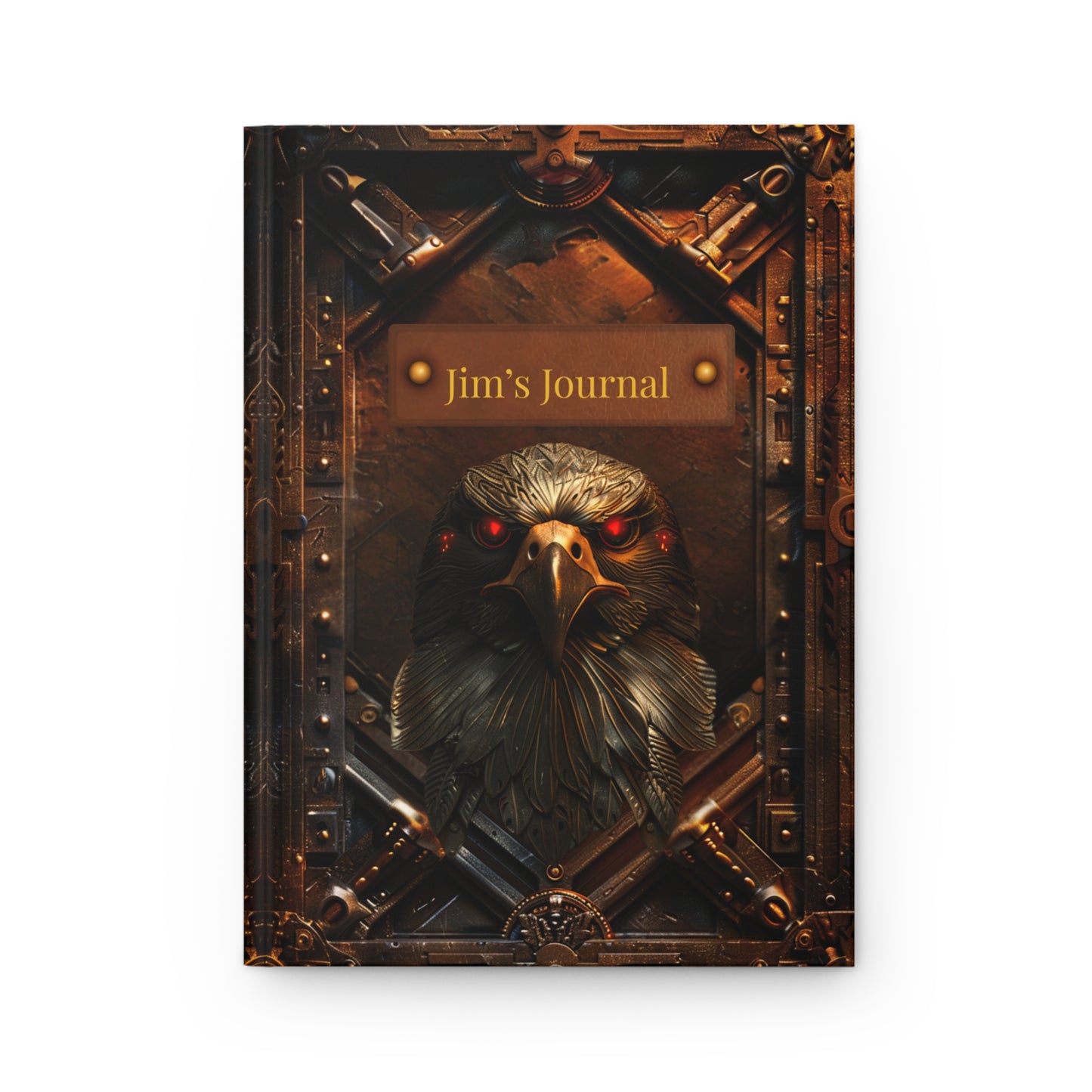 Embossed Look Eagle Journal – Fantasy Steampunk Writing Notebook
