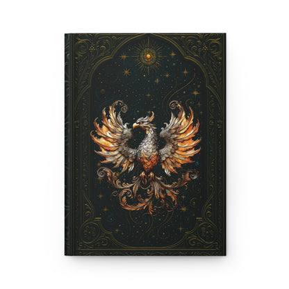 Phoenix Hardcover Journal: Celestial Writing Notebook, Rebirth Symbol, Personalized Gift