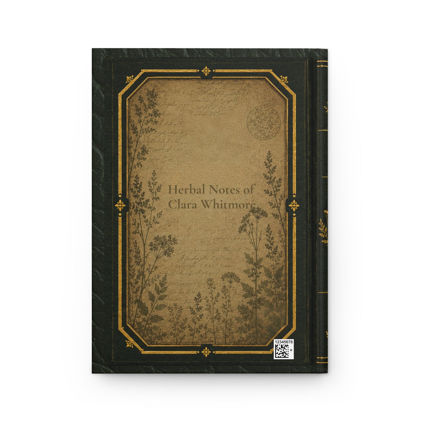 Lavender Drying Room Journal – Personalized Vintage Apothecary Hardcover Notebook