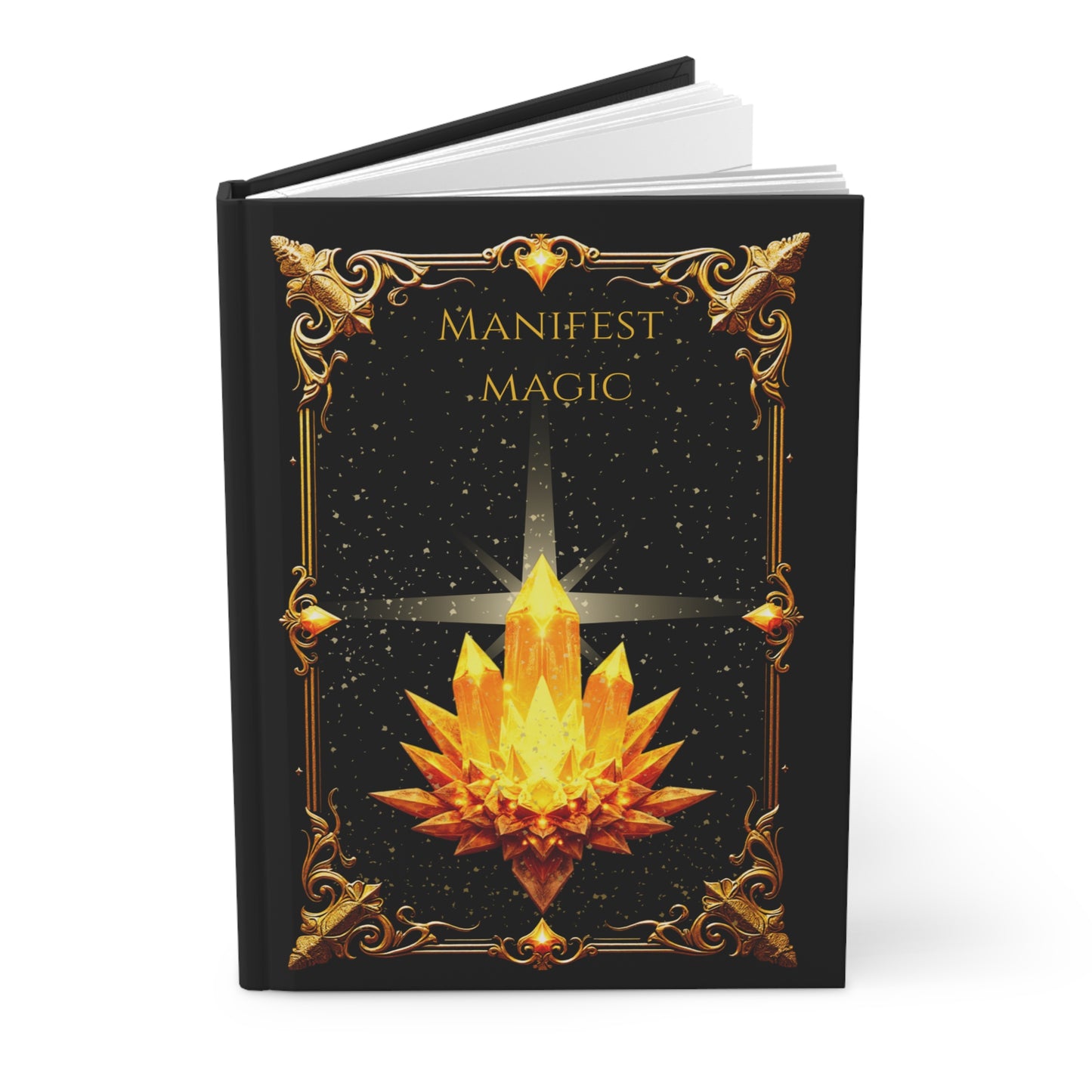 Golden Grimoire: Manifest Magic – Hardcover Journal