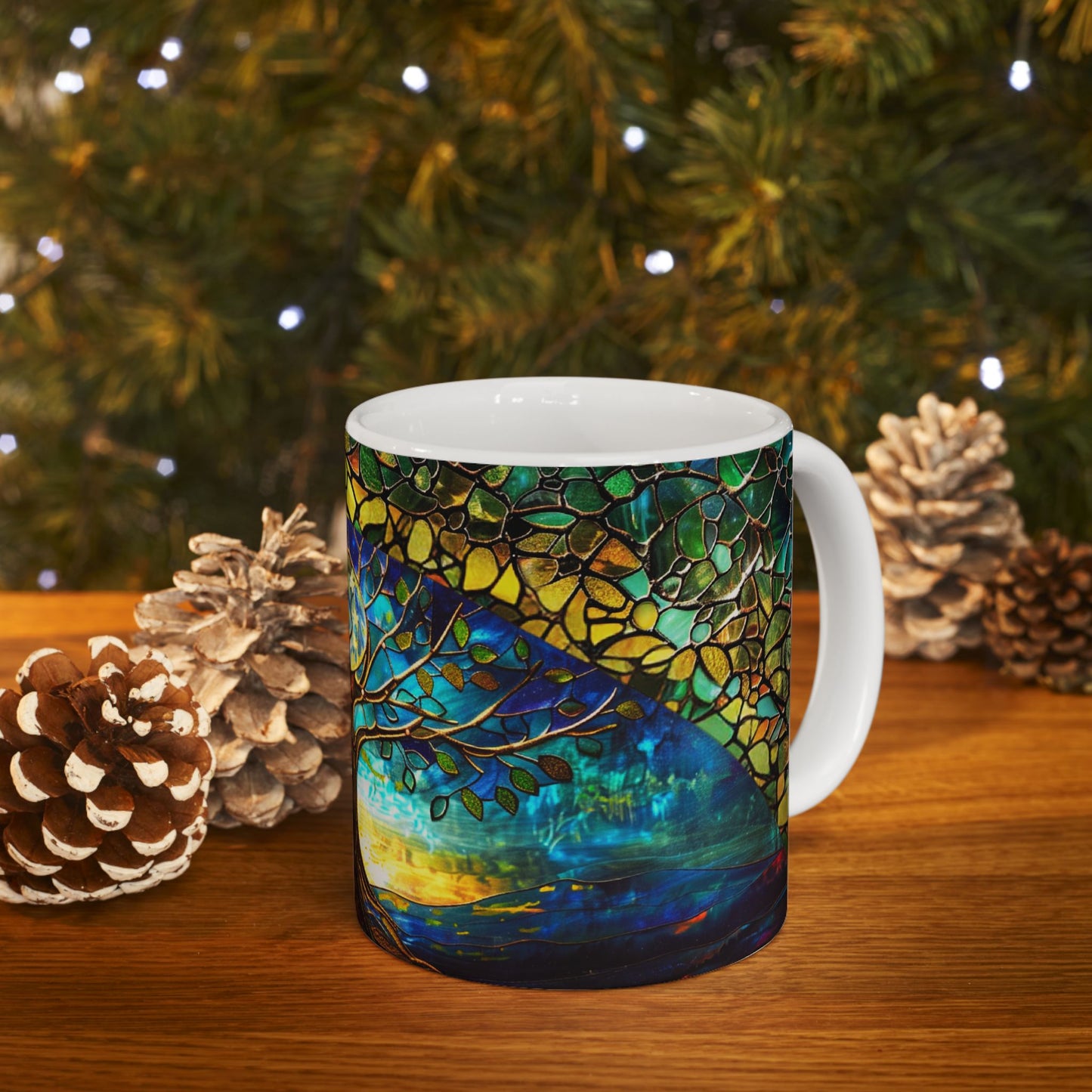 Stained Glass Look Tree of Life – Ceramic Mug