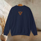 Embroidered-Look Raven – Crewneck Sweatshirt