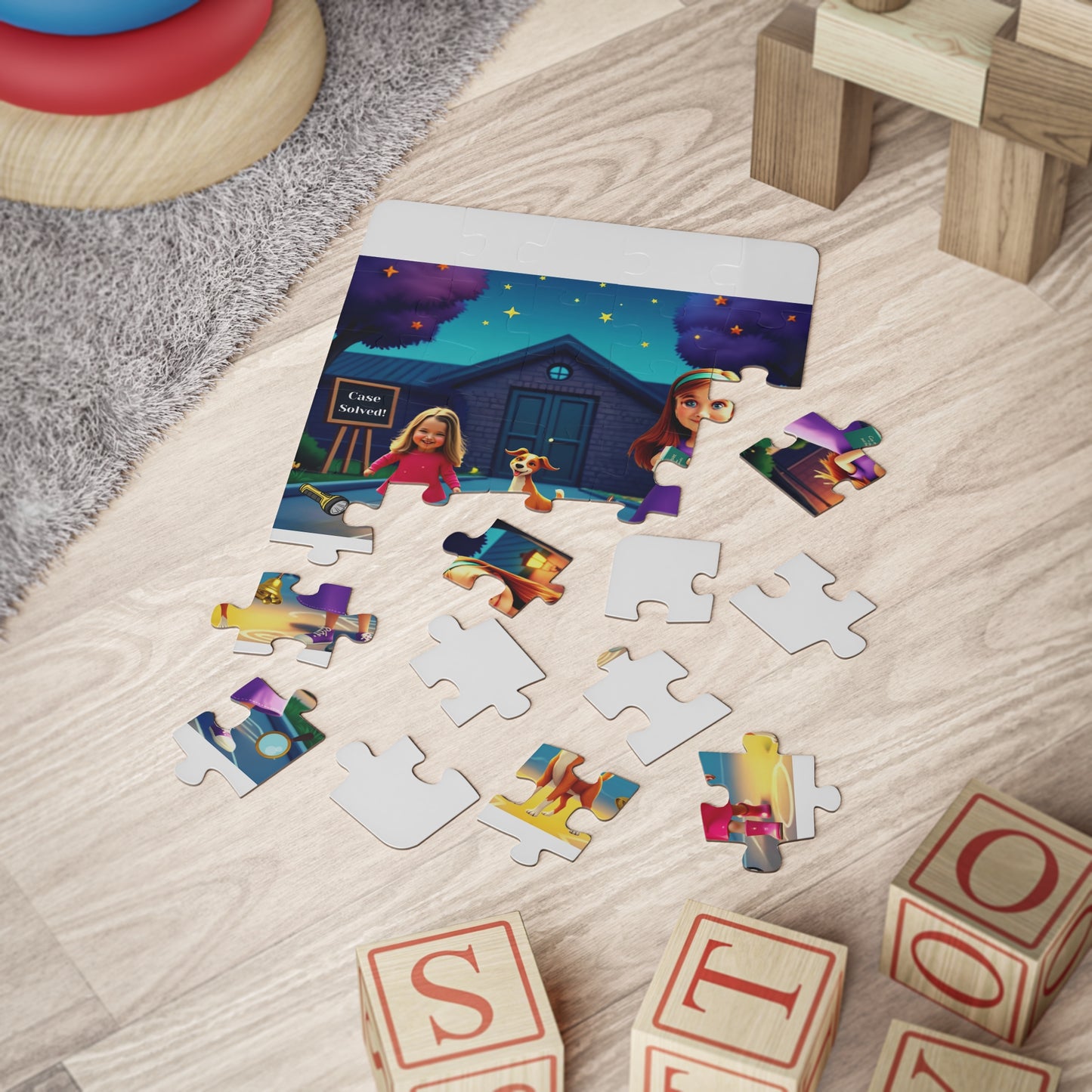 Kids' Puzzle Adventure, 30-Piece Fun, Educational Games, Interactive Activity, Perfect for Family Time, Gifts for Kids