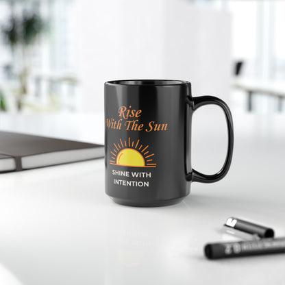Bohemian Sunrise Coffee Mug – Rise With The Sun, Shine With Intention - 11oz/15oz