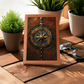 Compass Rose Vegan Leather Journal – Medieval Explorer Fantasy RPG Notebook
