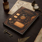 Ancient Coin Journal, Personalized Cabinet of Curiosities Hardcover Notebook, Victorian Dark Academia Gift