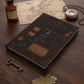 Antique Microscope Journal, Personalized Cabinet of Curiosities Hardcover Notebook, Science Lover Gift