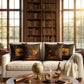 Archivist Cabinet of Curiosities Pillow, Dark Academia Throw Pillow, Library Decor Cushion, Museum Style Home Accent