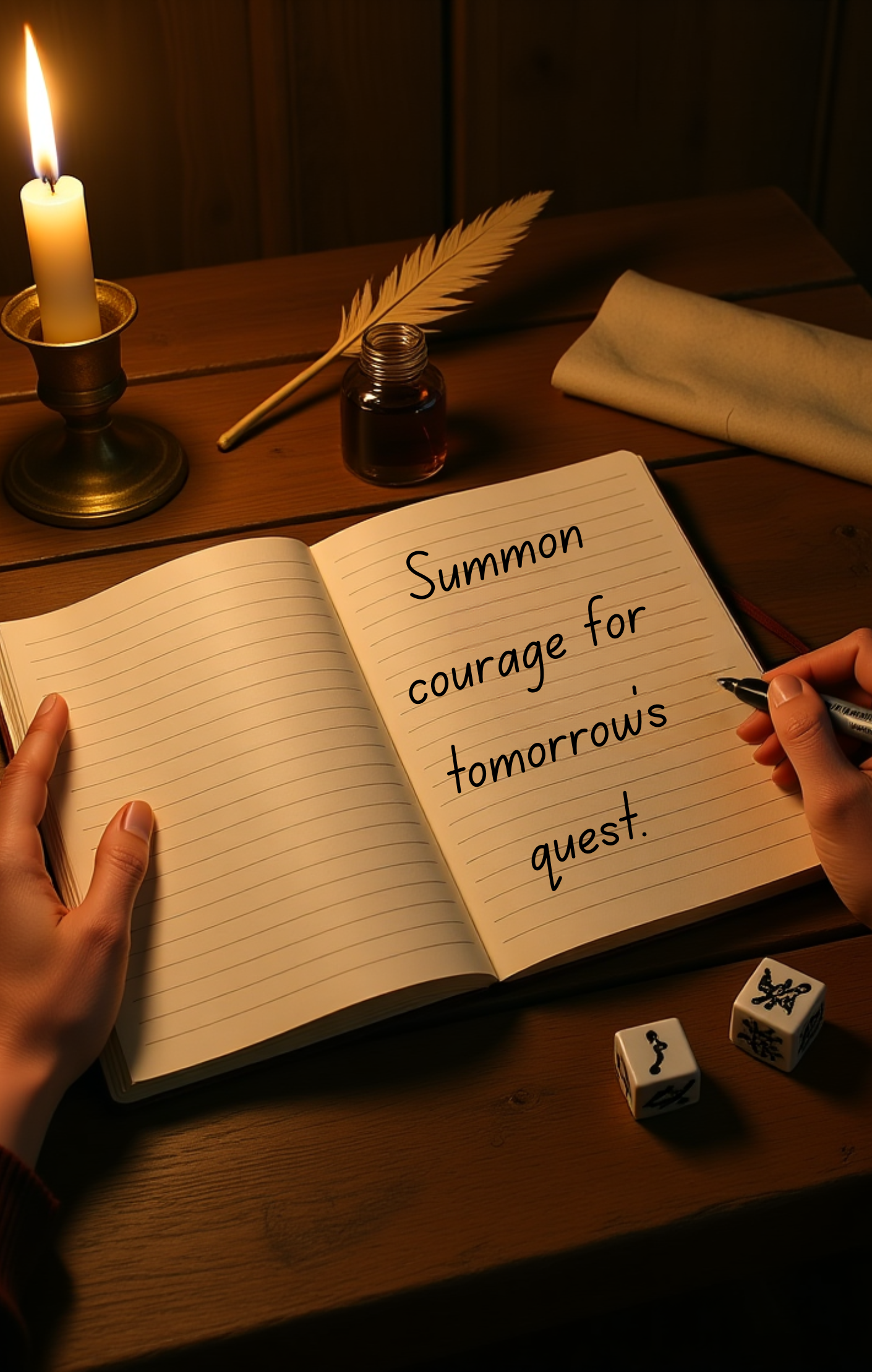 Custom Fantasy Journal – Medieval & Arcane Symbol Notebook – Personalized RPG Gift, Armory & Heraldry Design Options