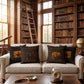Astronomer Cabinet of Curiosities Pillow, Dark Academia Throw Pillow, Library Decor Cushion, Museum Style Home Accent