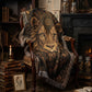 Beaded Look Lion Woven Blanket | Global Artisan Decor