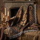 Beaded Look Lion Woven Blanket | Global Artisan Decor