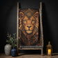 Beaded Look Lion Woven Blanket | Global Artisan Decor