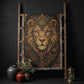 Beaded Look Lion Woven Blanket | Global Artisan Decor