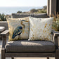 Blue Heron Coastal Accent Pillow – Reversible Premium Indoor Outdoor Cushion