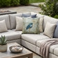 Outdoor Coastal Blue Heron Pillow – Reversible Premium Throw Cushion for Patio, Porch & Lake House