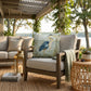 Outdoor Coastal Blue Heron Pillow – Reversible Premium Throw Cushion for Patio, Porch & Lake House