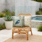Outdoor Coastal Blue Heron Pillow – Reversible Premium Throw Cushion for Patio, Porch & Lake House