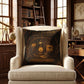 Collector Cabinet of Curiosities Pillow, Dark Academia Throw Pillow, Library Decor Cushion, Museum Style Home Accent