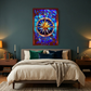 Celestial Compass – Stained Glass Style Metal Wall Art