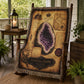 Crystal Geode Woven Throw Blanket | Cabinet of Curiosities Decor | Cotton Tapestry | Natural History Gift