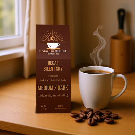 Silent Sky – Indonesia Mandheling Decaf Medium-Dark Roast (Specialty Coffee, 83 Rating)