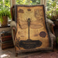 Dragonfly Specimen Woven Throw Blanket | Cabinet of Curiosities Decor | Cotton Tapestry | Natural History Gift