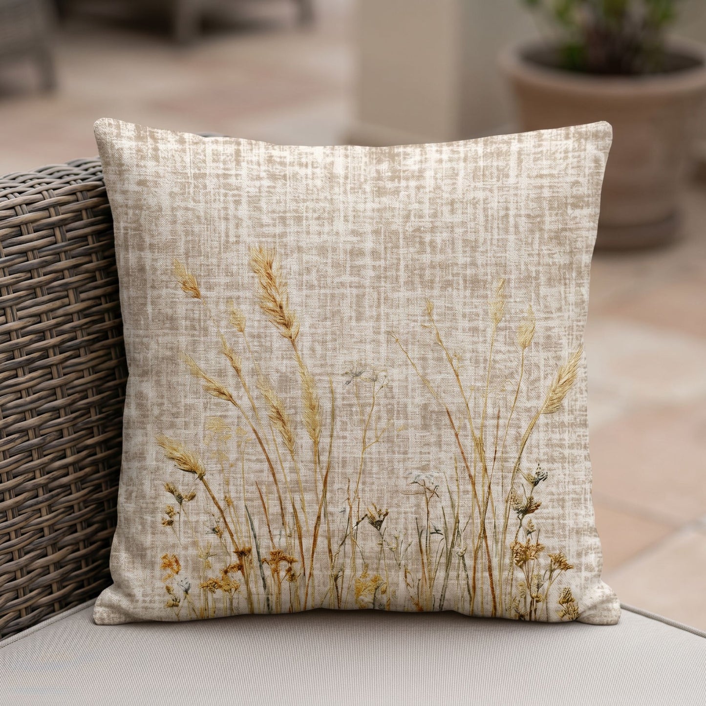 Outdoor Coastal Egret Pillow – Reversible Premium Throw Cushion for Patio, Porch & Lake House