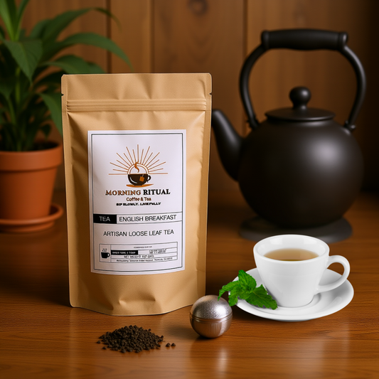 English Breakfast Loose Leaf Tea – Bold Black Tea Blend from Africa & India (3oz)