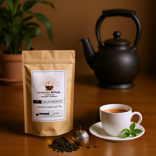 English Breakfast Loose Leaf Tea – Bold Black Tea Blend from Africa & India (3oz)