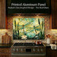 Dragonfly Metal Kitchen Backsplash Panel, Stained Glass Look Art