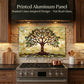 Tree of Life Metal Kitchen Backsplash Panel, Stained Glass Inspired Wall Art