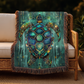 Beaded Look Sea Turtle – Woven Throw Blanket