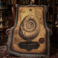 Fossil Ammonite Woven Throw Blanket | Cabinet of Curiosities Decor | Cotton Tapestry | Paleontology Fossil Gift
