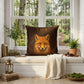 Fox Woodland Pillow, Rustic Throw Pillow, Cabin Decor Cushion, Lodge Style Accent, Wildlife Home Decor