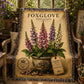 Foxglove Woven Throw Blanket, Botanical Garden Decor, Cotton Tapestry Throw, English Cottage Floral Gift